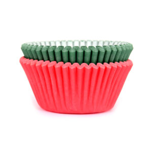 House of Marie Baking Cups Red/Green pk/50