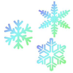JEM Stencil Snowflakes set/3