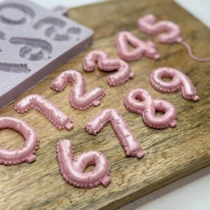 Karen Davies Silicone Mould Balloon Numbers