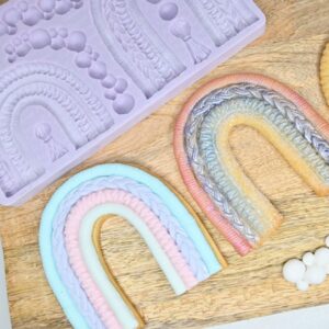 Karen Davies Silicone Mould - Macrame Rainbow