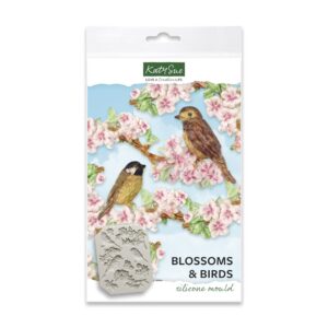 Katy Sue Silicone Mould Blossoms and Birds