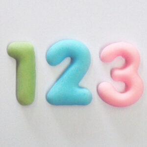 Katy Sue Silicone Mould Domed Numbers