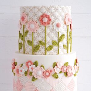 Katy Sue Silicone Mould Fabric Flowers and Fancy Leaves