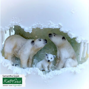 Katy Sue Silicone Mould Polar Bear Family