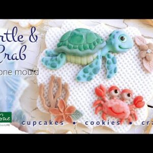 Katy Sue Turtle & Crab Silicone Moulds