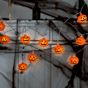 LED Pumpkin Light Garland 200cm