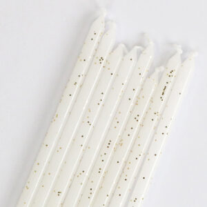 PME Extra Tall Candles Glitter 18cm pk/16