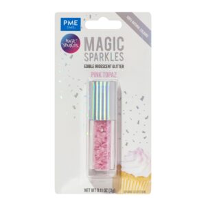 PME syötävä glitter, vaaleanpunainen - Pink Topaz