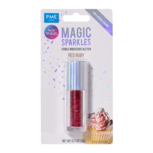 PME syötävä glitter, punainen - Red Ruby
