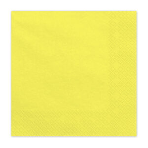 Paper Napkins, yellow, 33x33 cm