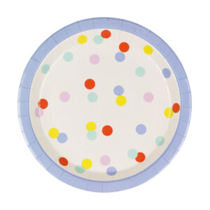 Isot lautaset, Confetti 6kpl