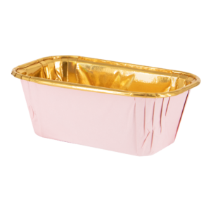 Rectangular baking tins, rose gold, 10 pcs.