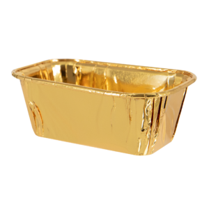 Rectangular gold baking tins 10 pcs.