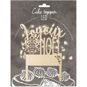 ScrapCooking Cake Topper LED Merry Christmas