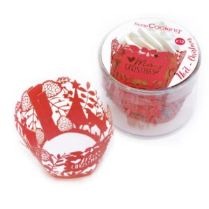 ScrapCooking Cupcake Wrappers Christmas pk/12