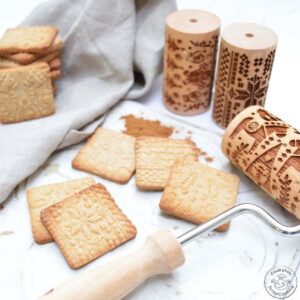 ScrapCooking Mini Wooden Christmas Cookie Roll set/3