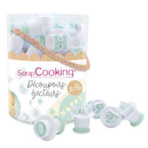 ScrapCooking Plunger Cutters Letters & Numbers set/36