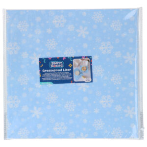 Simply Making Bento Box Liner Snowflake 25x25cm pk/50