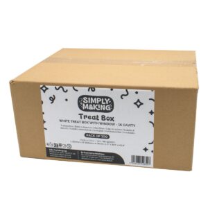 Simply Making Treat Box and Inserts Silver Stars 16 Cavities pk/100