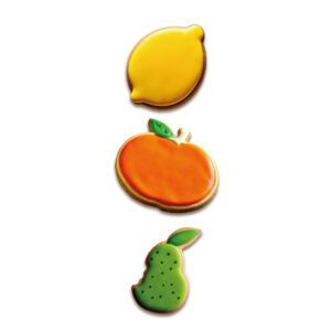 Wilton Cookie Cutter Lemon/Orange/Pear set/3