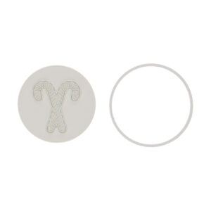 Wilton Cookie Cutter and Stamp Candy Cane