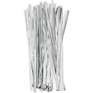 Wilton Twist Ties Silver pk/50