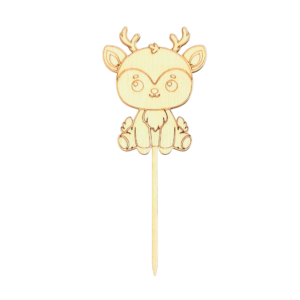 Wooden cake topper, Deer