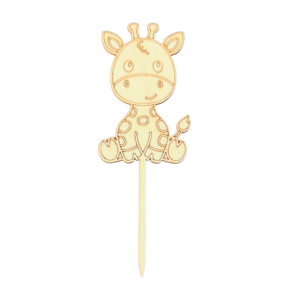 Wooden cake topper, Giraffe