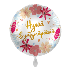 Foliopallo, Hyvää syntymäpäivää punaiset kukat