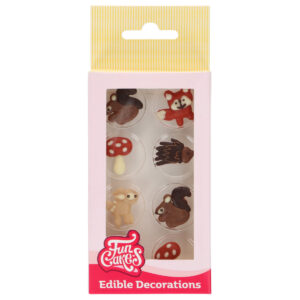 FunCakes Chocolate Decorations Fall Animals set/8