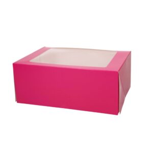 FunCakes Cupcake Box 6 Pink pk/3