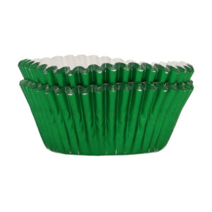 FunCakes Foil Baking Cups Metallic Green pk/48