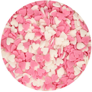 FunCakes Hearts Pink White 60g