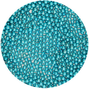 FunCakes Sugar Pearls Medium Metallic Blue 80g