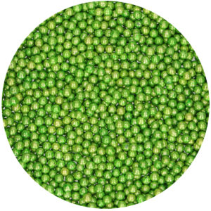 FunCakes Sugar Pearls Medium Metallic Green 80g