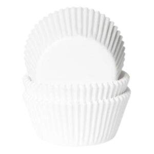 House of Marie Baking Cups White pk/48