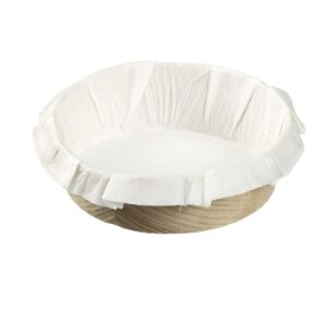 House of Marie Baking Ring Wood with Baking Paper Ø10,5cm set/4