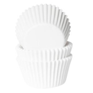 House of Marie Mini Baking Cups White pk/60