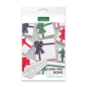 Katy Sue Silicone Mould Bows with Long Tails