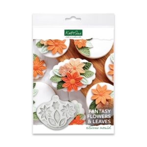 Katy Sue Silicone Mould Fantasy Flowers and Leaves