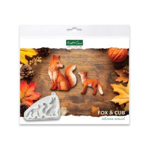 Katy Sue Silicone Mould Fox and Cub