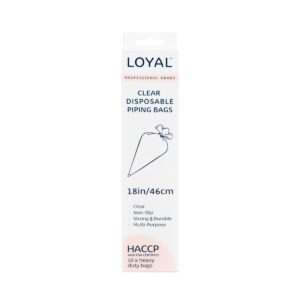 LOYAL Disposable Piping Bags Clear 46cm pk/10