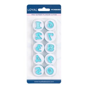 LOYAL Plunger Cutter set Mini Numbers 0 - 9 set/10