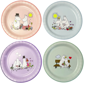 Plates, Moomin 8pcs