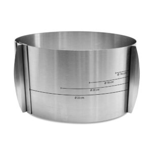 ScrapCooking Cake Ring Adjustable Height Ø15-23cm