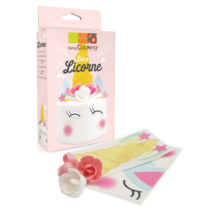 ScrapCooking Wafer Decoration Unicorn set/12