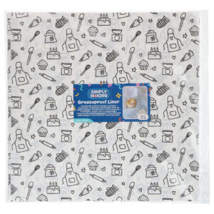 Simply Making Bento Box Liner Baking Fun 25x25cm pk/50