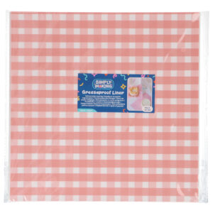 Simply Making Bento Box Liner Pink Checkerboard 25x25cm pk/50