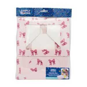 Simply Making Cupcake Box Pink Ribbons 6 pk/2