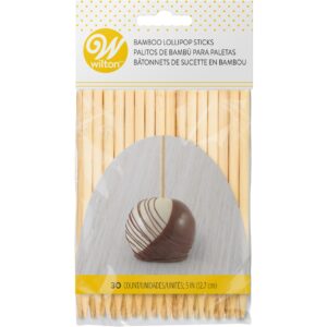 Wilton Bamboo Lollipop Sticks 12cm pk/30